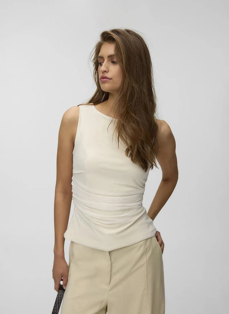 فيرو مودا Women's VMFLORY Sleeveless Mesh Top Jersey