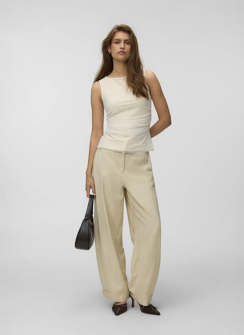 Vero Moda  Women's VMFLORY Sleeveless Mesh Top Jersey for Women | Best Price UAE