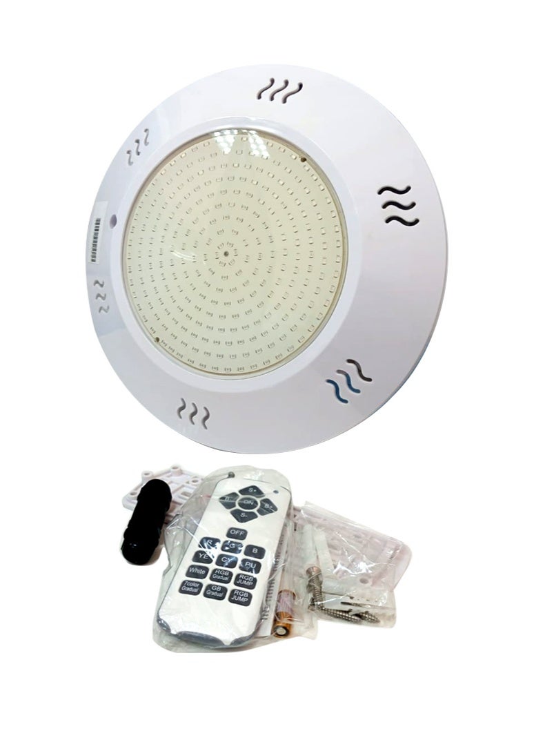 POOL MART Pool Light IP68 RGB LED 12v-18W 252LEDs 280mm Dia x 40mmm Height with remote - Image 3