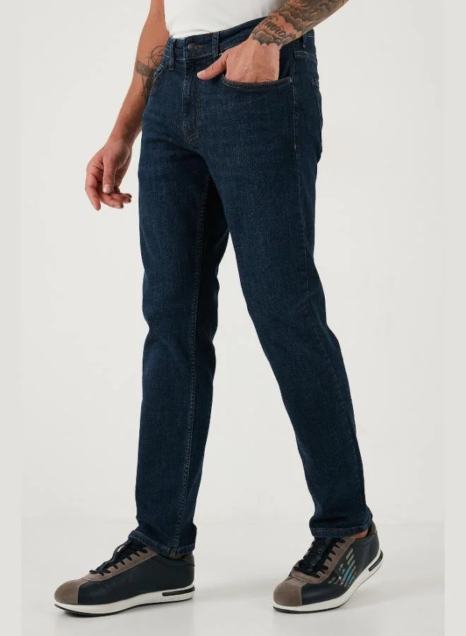 Buratti  Buratti Stretch Cotton Comfort Fit High Waist Straight Leg Jeans Men's JEANS 4413C41TEXAS for Men | Best Price UAE