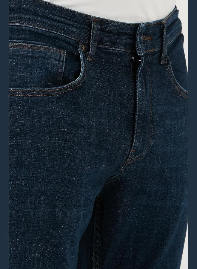 Buratti  Buratti Stretch Cotton Comfort Fit High Waist Straight Leg Jeans Men's JEANS 4413C41TEXAS for Men | Best Price UAE