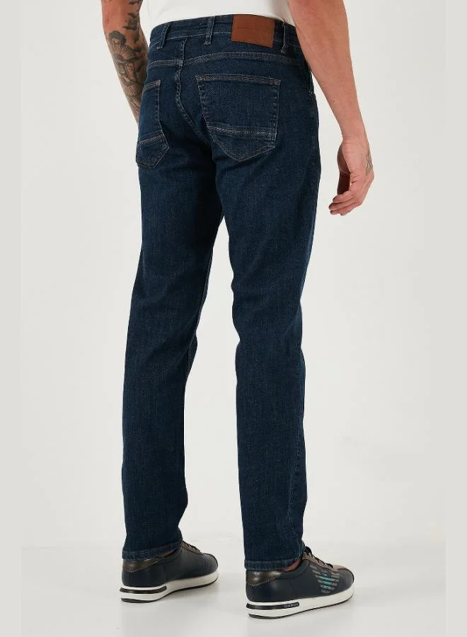 Buratti  Buratti Stretch Cotton Comfort Fit High Waist Straight Leg Jeans Men's JEANS 4413C41TEXAS for Men | Best Price UAE