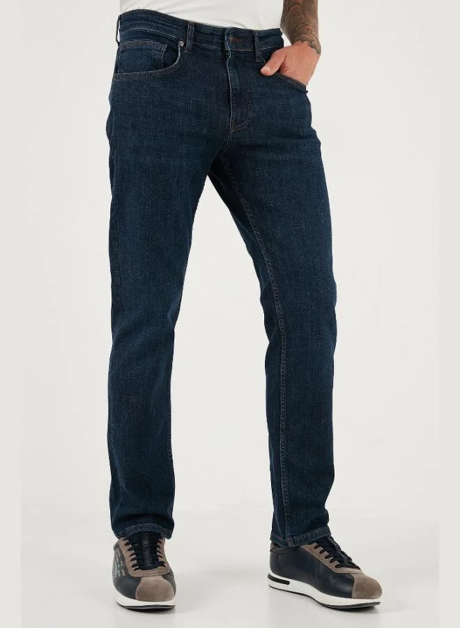 Buratti  Buratti Stretch Cotton Comfort Fit High Waist Straight Leg Jeans Men's JEANS 4413C41TEXAS for Men | Best Price UAE