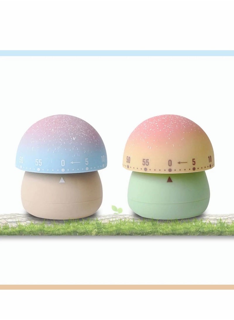Y&D Kitchen Timer,100% Mechanical Egg Timer for Kids,60 Minutes Wind up Cooking/Reading/Do Sports. (2Pieces)  - Image 1