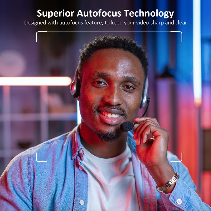 NexiGo N660P 1080P 60FPS Webcam with Software Control, Dual Microphone & Cover, Autofocus, HD USB Computer Web Camera, for OBS/Gaming/Zoom/Skype/FaceTime/Teams/Twitch - Image 5