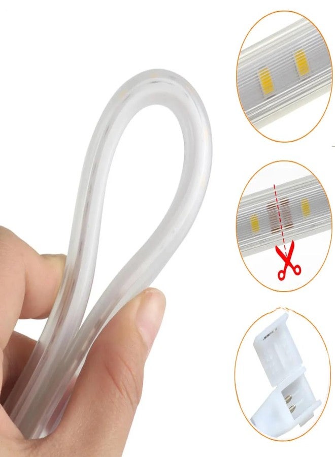 KAVYARA 3 Meter LED Strip Light with Connector | Flexible Decorative Rope Light for Home, Bedroom, TV Backlight, Ceiling, Party & Festival Decoration (Warm White, 3 Meter) - Image 3