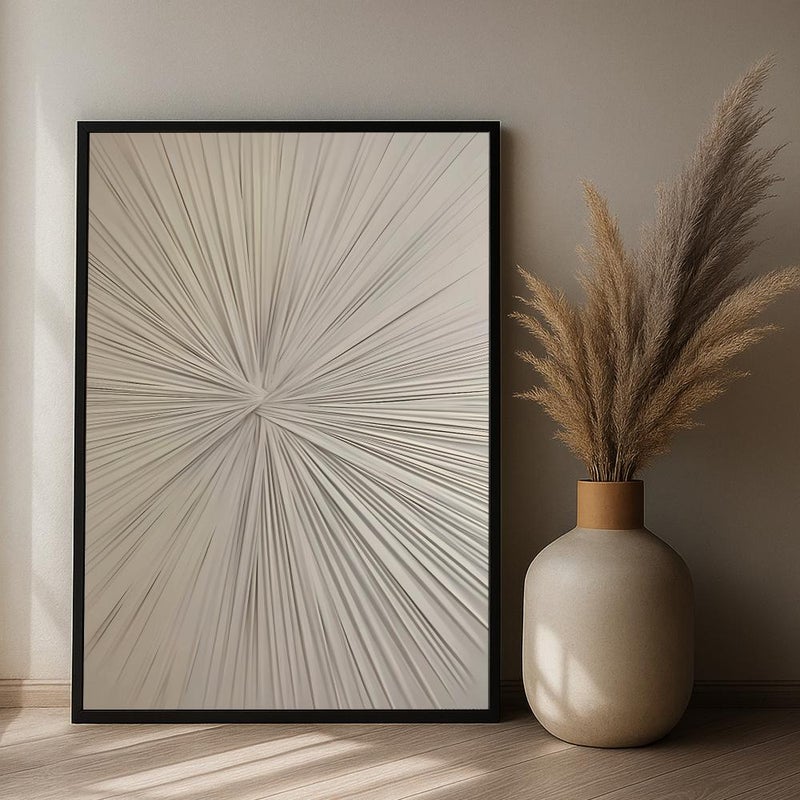 Marktna One piece, abstract art canvas print with a hollow frame, measuring (40×60). - Image 1