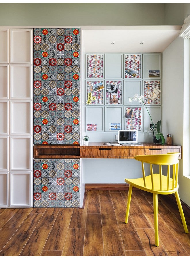 WallDesign Vinyl Mosaic Tile Sticker Self Adhesive - 24 x 32 Inch Durable Surface Decoration Film For Kitchen, Cabinet, Table, Furniture, Wall, Bathroom, Door, Refurbishment - Image 4