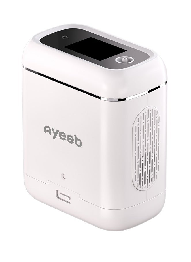 Ayeeb 5 LPM Travel Oxygen Machine (TOM), LCD Smart Touch Screen, Low Noise Pulse Mode, 96% Pure O2 Therapy Portable Concentrator Generator for Home Healthcare Sports Fitness Recovery High Land Air Aid, Car Charge Rechargeable Battery, 1.2Kg Ultra Lightweight Easy Carry Bag with Accessories  - Image 3