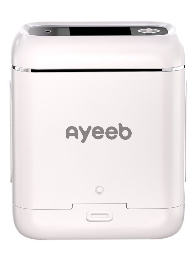 Ayeeb 5 LPM Travel Oxygen Machine (TOM), LCD Smart Touch Screen, Low Noise Pulse Mode, 96% Pure O2 Therapy Portable Concentrator Generator for Home Healthcare Sports Fitness Recovery High Land Air Aid, Car Charge Rechargeable Battery, 1.2Kg Ultra Lightweight Easy Carry Bag with Accessories  - Image 4