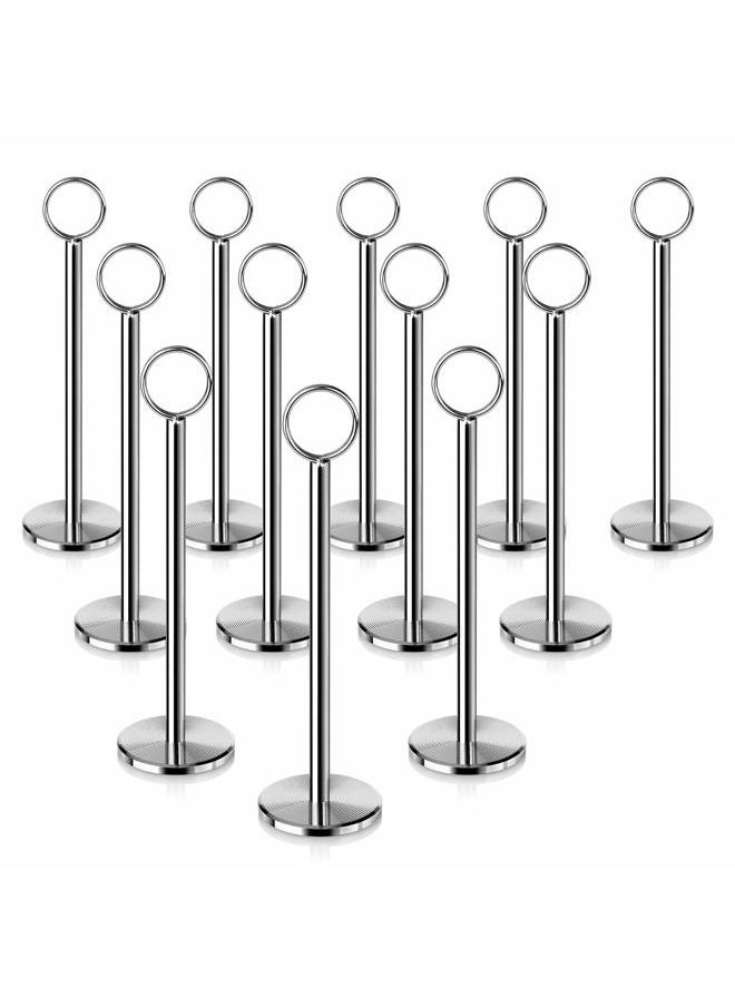 New Star Foodservice 23336 Ring-Clip Table Number Holder/Number Stand/Place Card Holder, 8-Inch, Set of 12  - Image 1