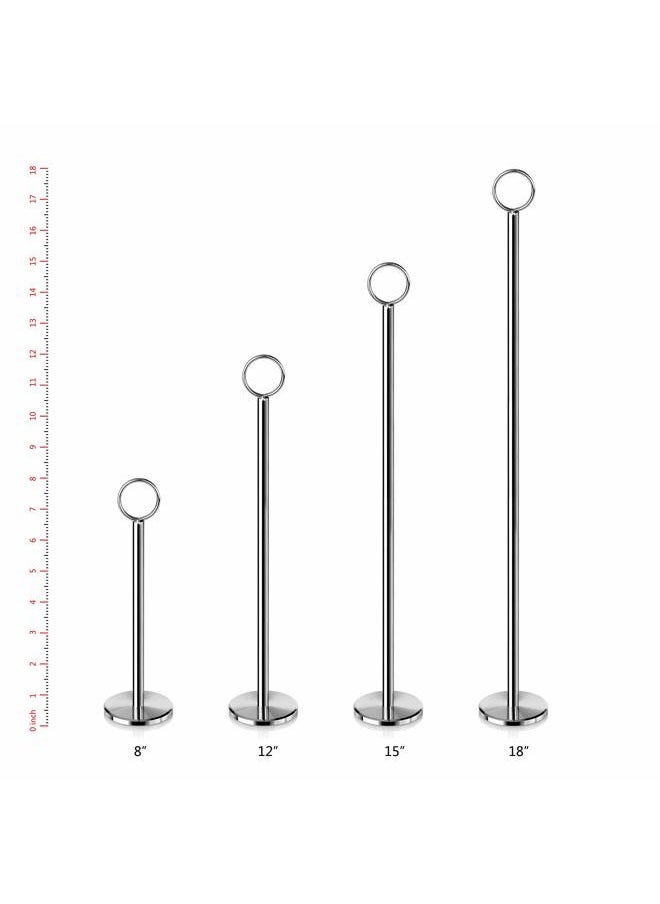 New Star Foodservice 23336 Ring-Clip Table Number Holder/Number Stand/Place Card Holder, 8-Inch, Set of 12  - Image 4
