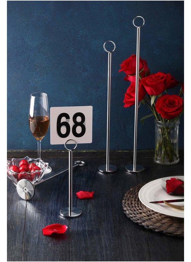 New Star Foodservice 23336 Ring-Clip Table Number Holder/Number Stand/Place Card Holder, 8-Inch, Set of 12  - Image 5