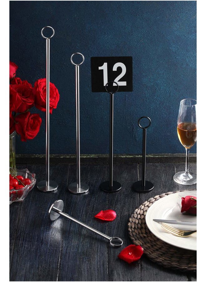 New Star Foodservice 23336 Ring-Clip Table Number Holder/Number Stand/Place Card Holder, 8-Inch, Set of 12  - Image 3