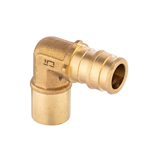 EFIELD 5Pack EFIELD Pex A Full Flow Expansion Brass Fittings 34x 34 Male Sweat Elbow Adapter ASTM F1960PEX1960078 - Image 3
