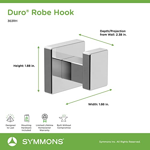 Symmons 363RH Duro Wall-Mounted Robe Hook in Polished Chrome - Image 3