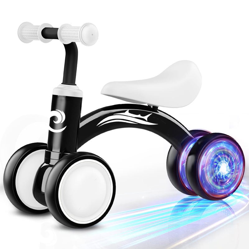 Gamfeiny Colorful Lighting Baby Balance Bike Toys for 1 Year Old Boy Gifts, 10-36 Month Toddler Balance Bike, No Pedal 4 Silence Wheels&Soft Seat First Riding on Toys, One Year Old Boy Birthday Gifts. - Image 1