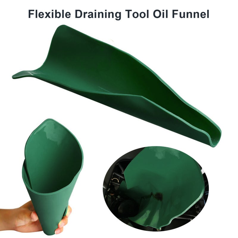 Flexible Draining Tool Oil Change Funnel,General Purpose Funnel Oil Filter for Discharging Oil from Cars, Trucks, Motorcycles - Image 2