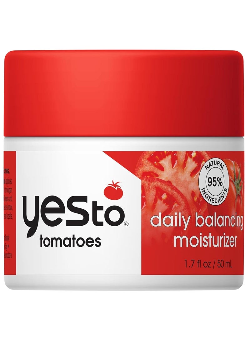Yes To Yes To Tomatoes Daily Balancing Moisturizer BlemishFighting  Enlightening Moisturizer Natural Vegan  Cruelty Free 17 Fl Oz 