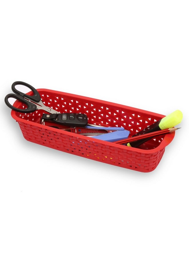 Jaypee Plus Plastic Basket This & That, 28 cm Pack of 5, Multicolor Baskets Baskets for Fruit Vegetable Bathroom Stationary Home Basket - Image 2