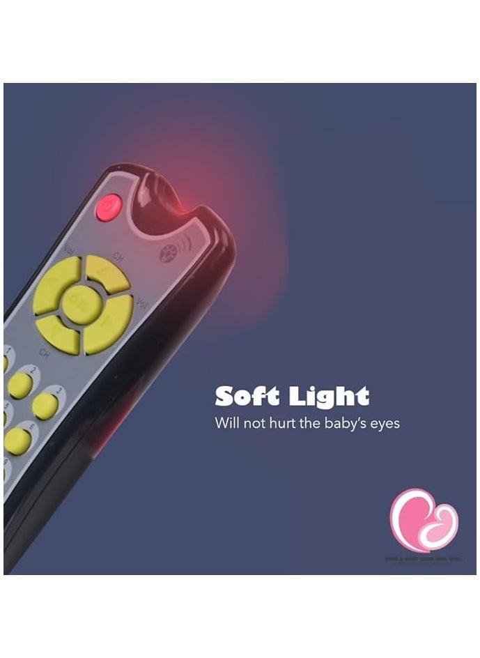 UKR - UKR TV Remote Control Singing Baby Toy – Musical Early Learning Toy with Light & Sound | Multi-Language Remote for Babies 6+ Months | Interactive Language Development Toy for Boys & Girls (Grey) - Image 1