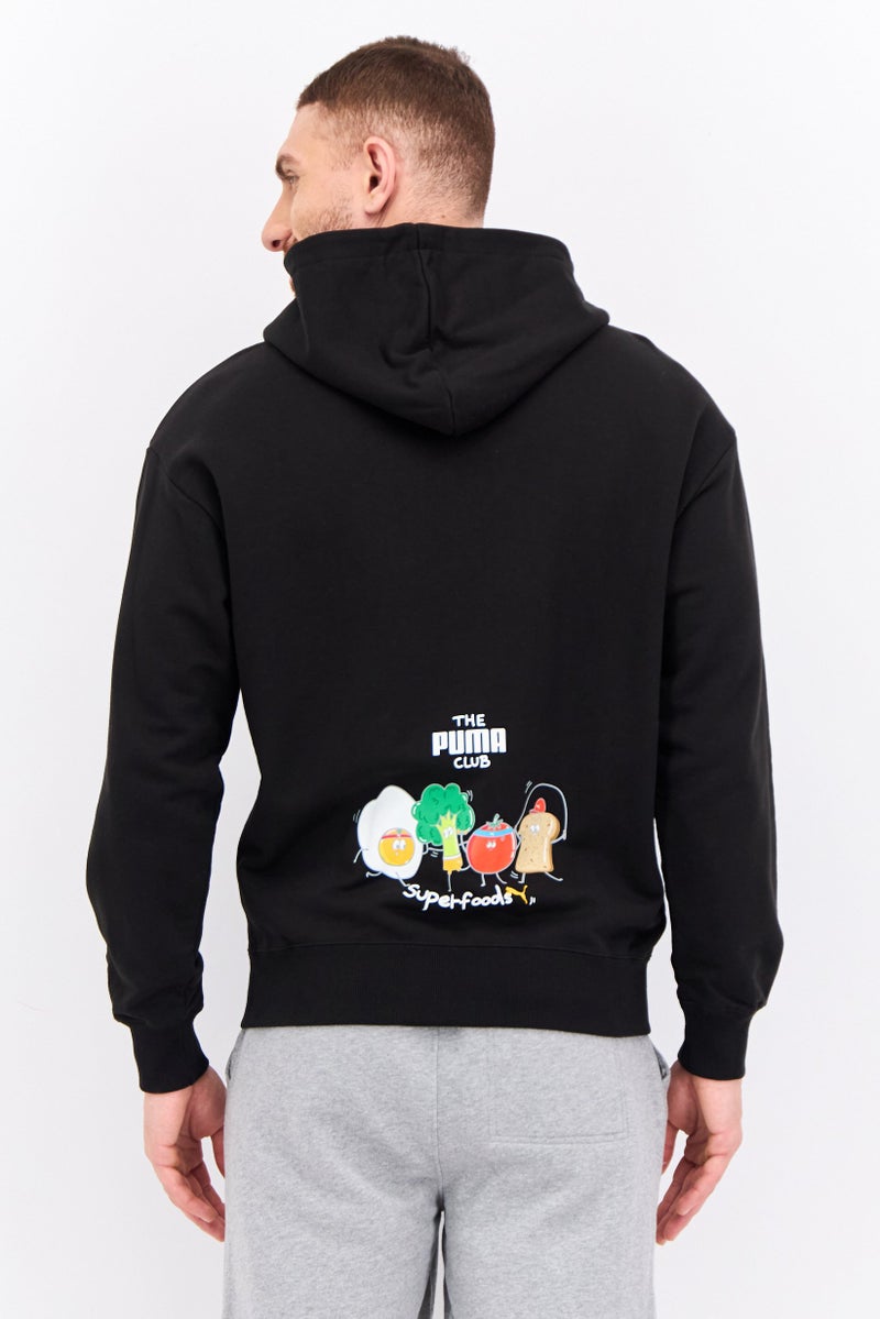 PUMA ملابس رياضية للرجال بأكمام طويلة مناسبة، خارجية، هوديز، أسود - Image 2