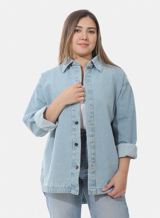 Women's oversized denim jacket  - Image 1