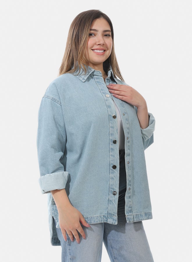 Women's oversized denim jacket  - Image 2