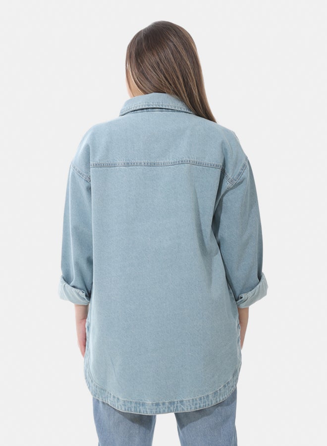 Women's oversized denim jacket  - Image 3