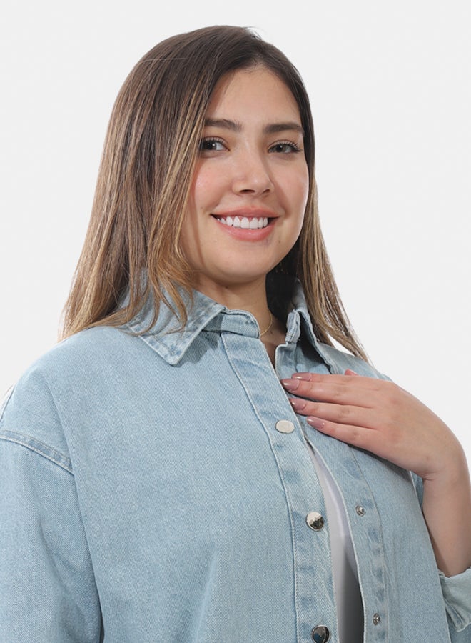 Women's oversized denim jacket  - Image 4