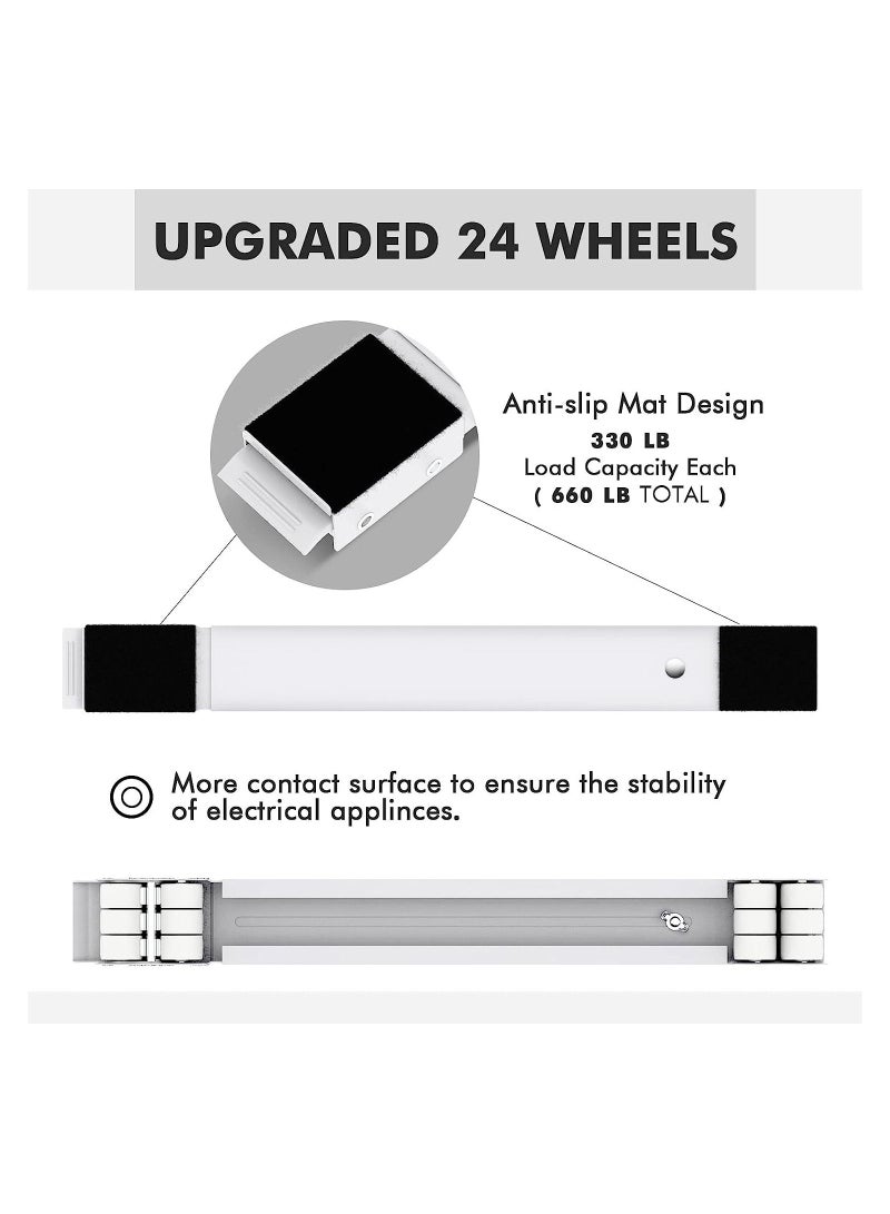 Furniture Dolly Mobile Roller, Extendable Appliance Rollers Mobile Washing Machine Base, Fridge Stand Moving Cart for Washing Machines, Refrigerators, Dryers, Dishwashers  - Image 3