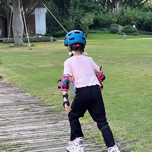 Bavilk Kids Bike Helmet,Bavilk Kids Boys Girls Bike Helmets with LED Light Detachable Visor Children Youth Teen Multi-Sport for Skating Cycling Scooter Skateboard Adjustable & Lightweight 19.7"-22.4" - Image 5