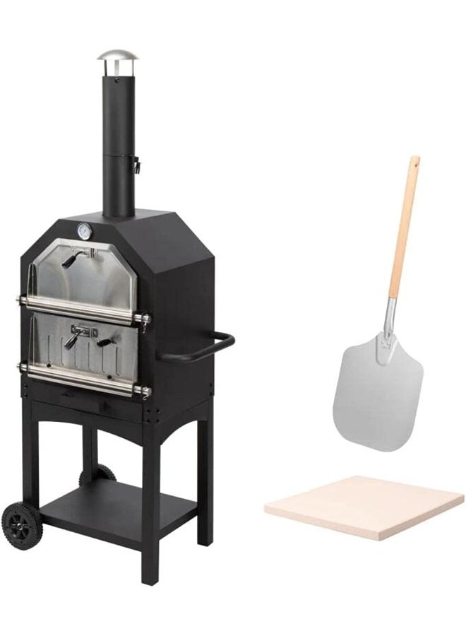 BAD AXE Bad Axe Pizza Oven  Portable Pizza Maker  Gas Powered Pizza Cooker  For Camping  Backyard  Party  Picnics  And Outdoor Kitchens  - Image 1