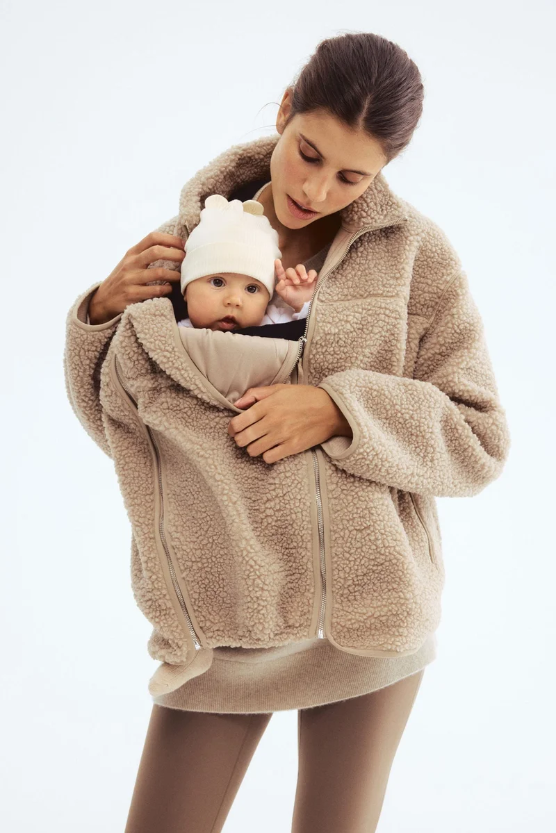 MAMA Before & After Babywearing teddy jacket