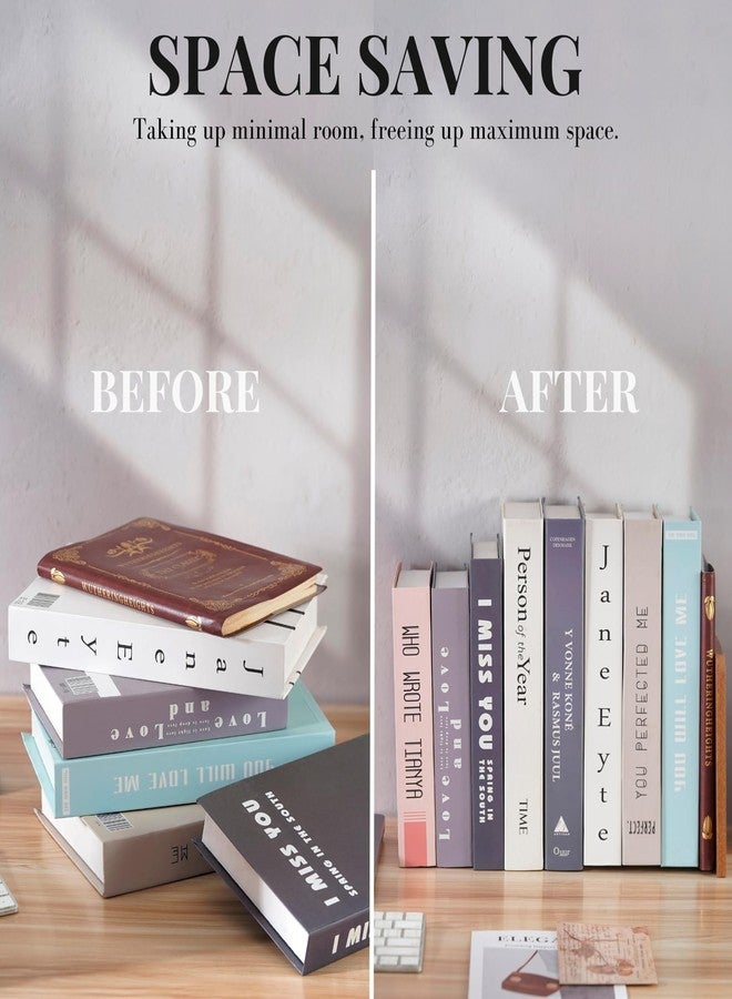 INNObeta Gifts for Vinyl Record Lovers, Bookends for Vinyl Records, Vinyl Record Storage, Novelty Bookends Unique, Heavy Duty Wooden Book Ends for Shelves Decorative(1 Pair, 4.72x6.69 Inches) - Image 5