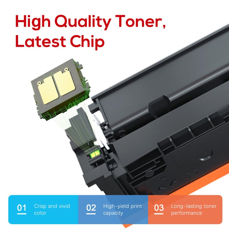Jeostarky Compatible Canon 067H 067 Toner Cartridge Set Replacement for Canon 067H Compatible for Color ImageClass MF656Cdw LBP632Cdw MF654Cdw MF653Cdw LBP633Cdw MF650C LBP630C MF652Cw Printer 4 Pack - Image 3