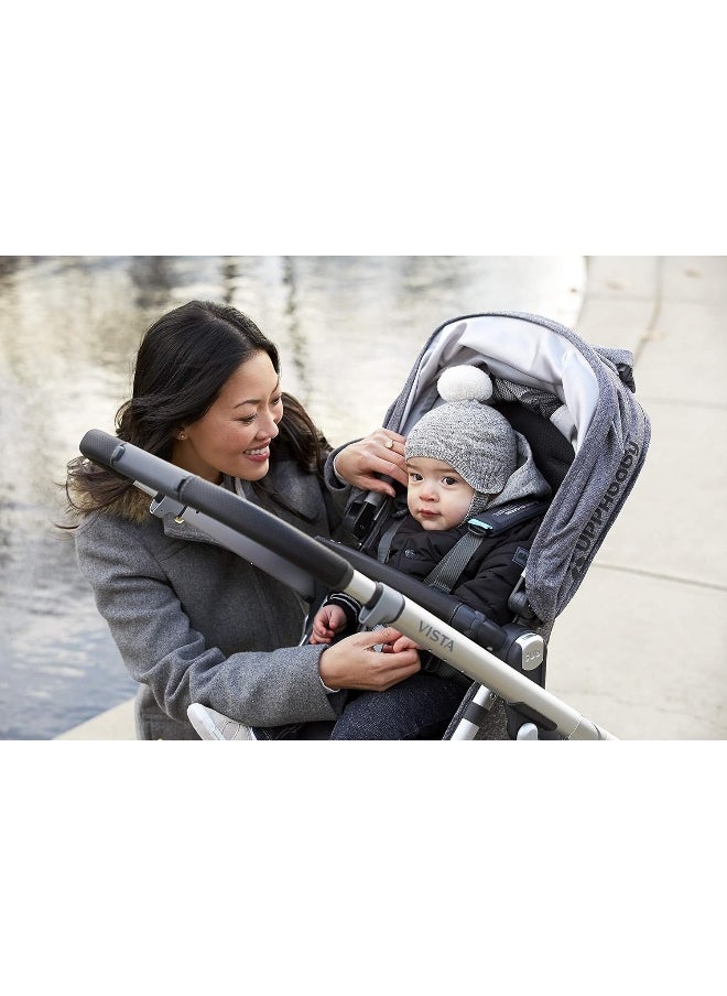 UPPAbaby UPPAbaby Leather Bumper Bar Cover - Black, One Size (Pack of 1)  - Image 5