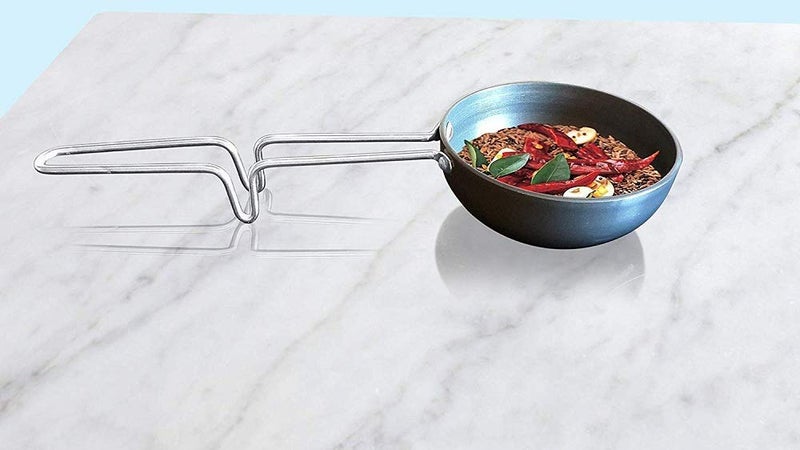 Param Anodized Vagaria Tadka Pan Steel Handle Unbreakable(Medium, 1 pc) - Image 1