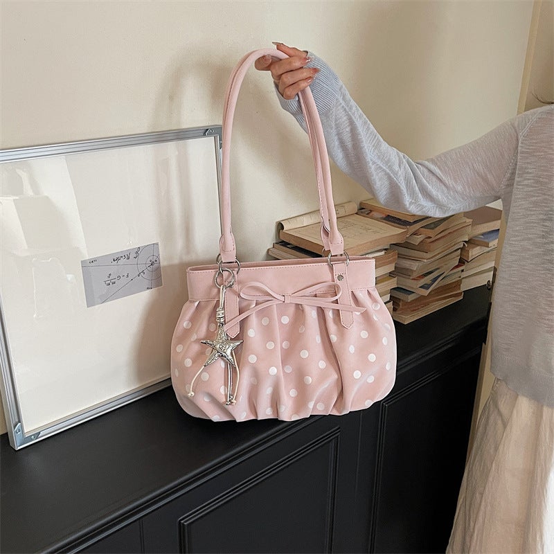 Women's Polka Dot Shoulder Bag - Image 4
