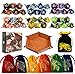 TOYFUL 6 Sets DND Dice Polyhedral Dungeons and Dragons Rolling Dice for RPG MTG Table Games with Free Six Drawstring Bags and PU Leather DD Dice Tray Double with Brown Tray - Image 2