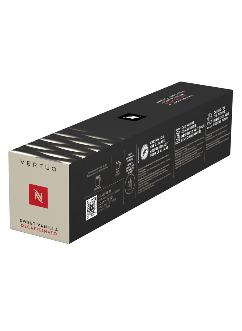 Nespresso Barista Creations Sweet Vanilla Decaffeinato VertuoLine Coffee Capsules – 10 Capsules - Image 3