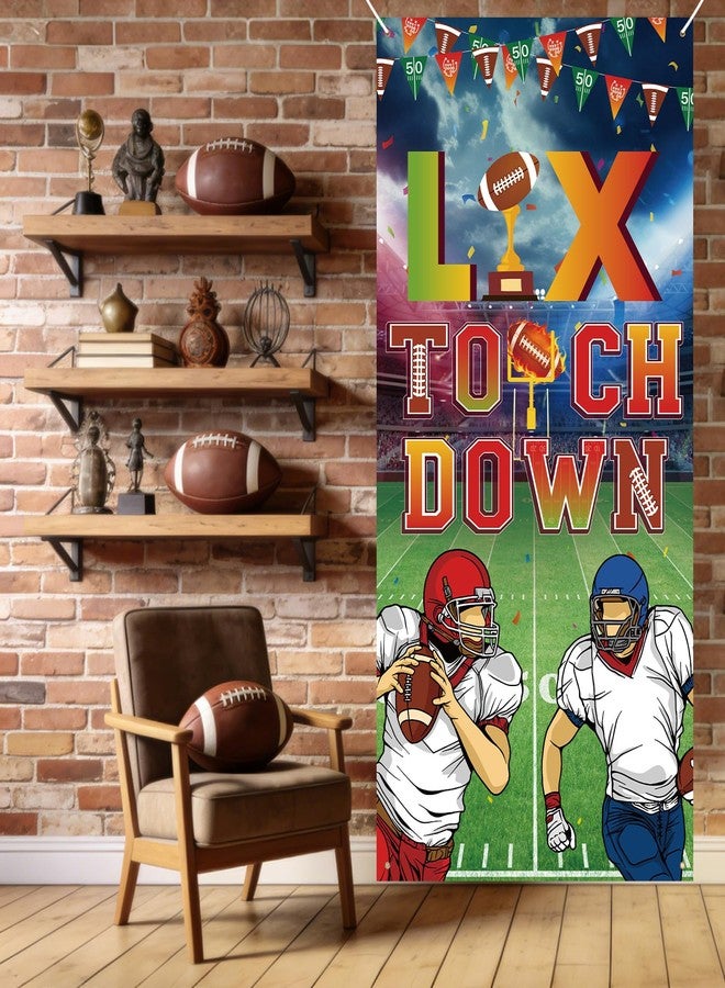Yewfold Football Party Decorations 2026, Super Football Door Cover for Front Door, Sport Theme Banner Backdrop for Game Day, 35x71 Inch - Image 5