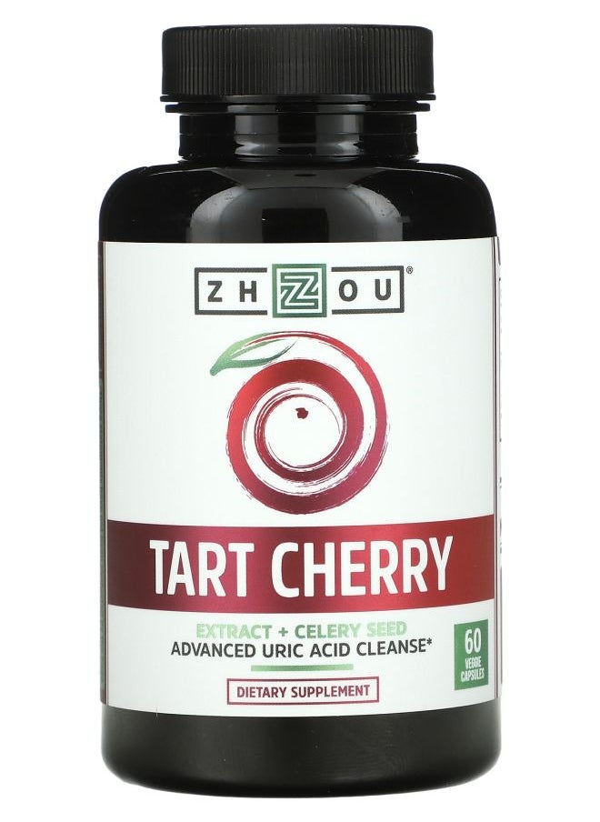 Zhou Nutrition - Tart Cherry Extract + Celery Seed 60 Veggie Capsules - Image 1