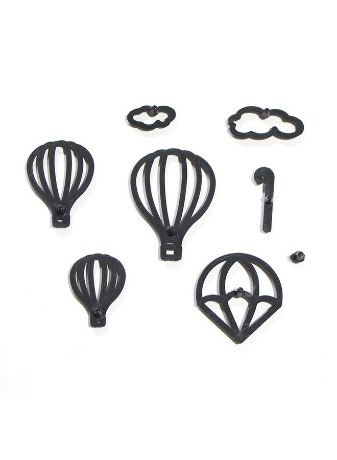 Cake Decor 8Pcs/Set Hot Air Balloon Silhouette Cookie Cutter Plastic Fondant Biscuit Cutter Sugarcraft Cake Decorating Tools