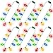 Blowata 100PCS Christmas Necklace 3 Glow Modes Christmas Accessories with 9 Bulbs Ugly Sweater Lights Necklaces for Light up Xmas Decorations Xmas Supplies New Year Ugly Sweater Family Party Decor - Image 2