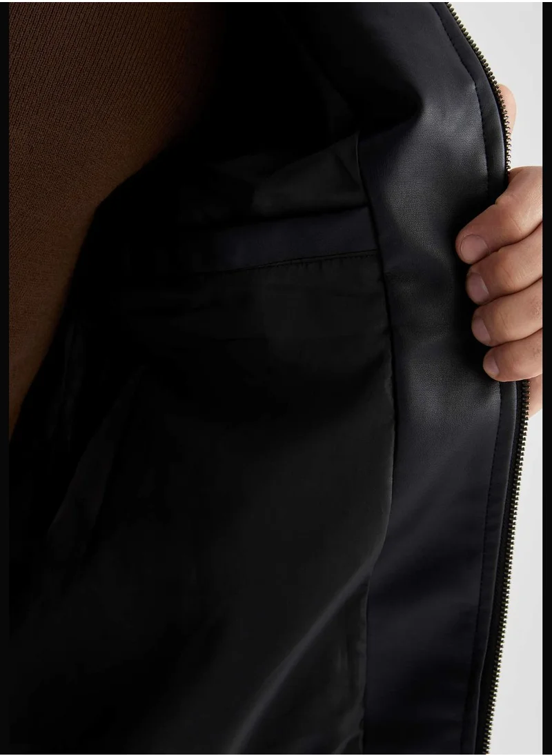 DeFacto Long Sleeve Block Colour Zippered Jacket