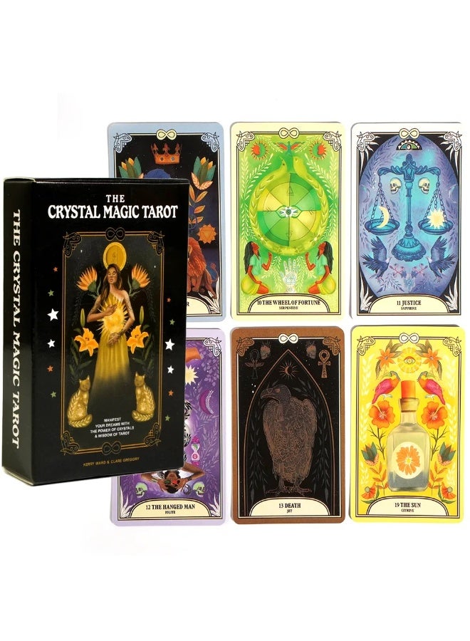 NIBEMINENT Crystal Magic Tarot Cards: Understand and Control Your Destiny with the 78 decks of Tarot cards - Image 2