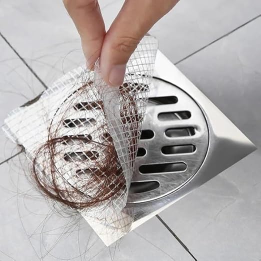 PRETOX Kitchen Sink Strainer - Disposable Shower Drain Cover Hair Catcher Shower Drain Mesh Stickers, Reusable and Versatile Drain Cover for Bathroom Laundry Bathtub Kitchen Sink 20 PCS,(Round) - Image 3