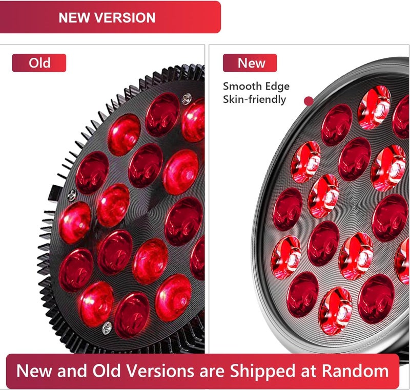 wolezek Red Light Therapy Lamp with Lamp Holder 660nm Red and 850nm Near Infrared Combo Wavelength LED Red Light Bulb Light Therapy Device for Face and Body Aluminium Shell E27E26 Standard - Image 2