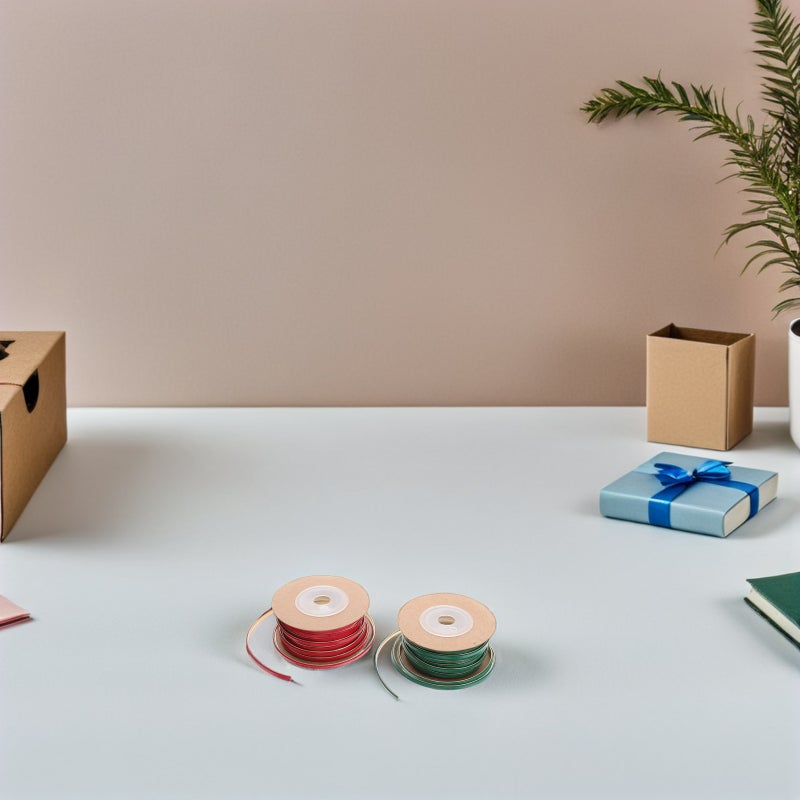📦 شريط ملون لتغليف الهدايا ٢ لفات بتصميم يدوي وابتكاري - Image 4